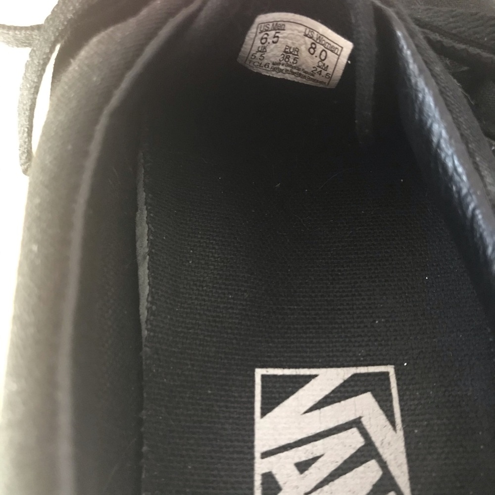 SOLD All Black Vans - Picture 5 of 5
